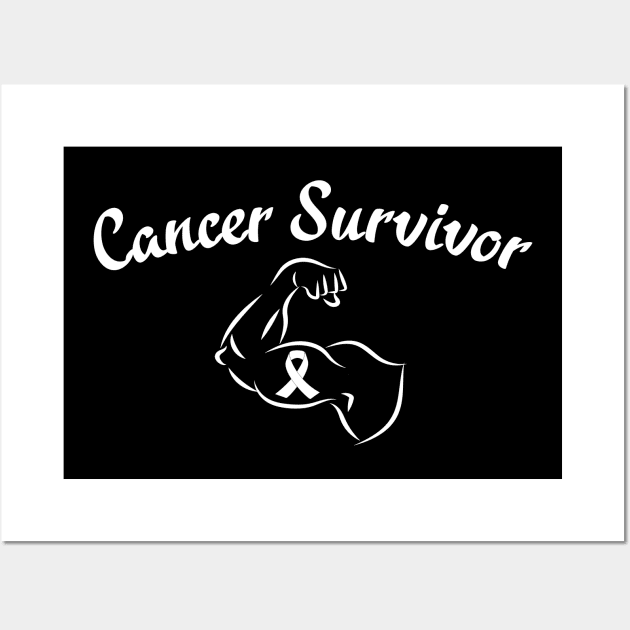 Cancer Survivor | Strong Arm Wall Art by jverdi28